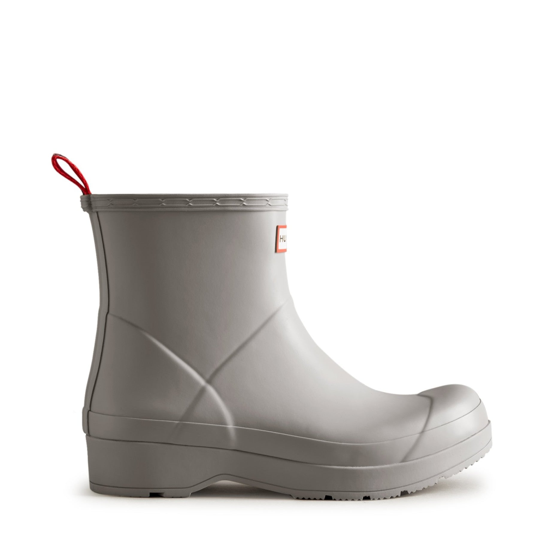 Wellington Boots Mens Short Gumboots Men's PLAY™ Short Rain Boots Grey Hunter Boots