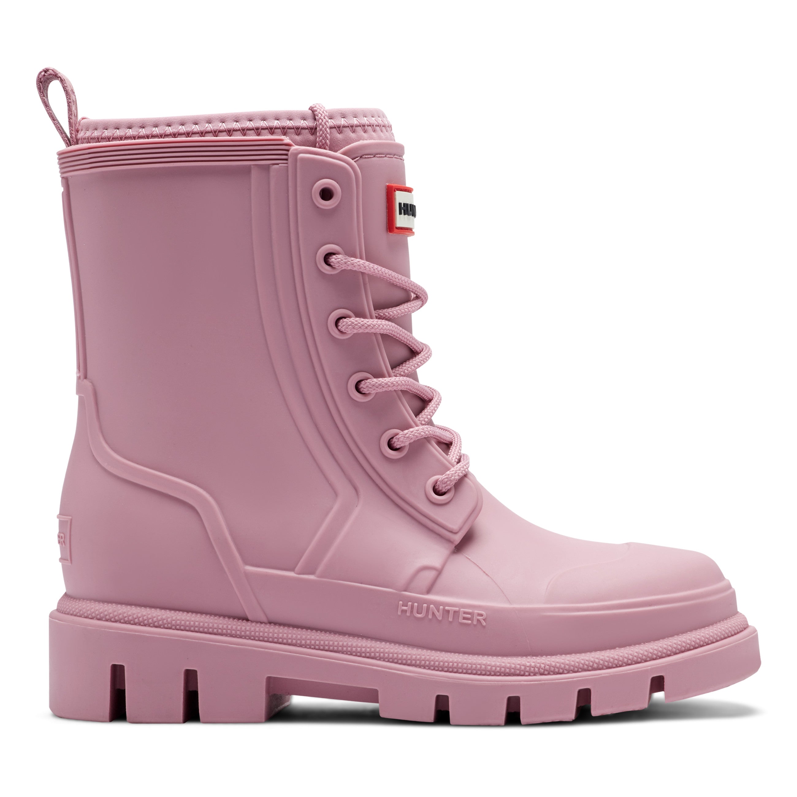 Big kids's Big Kids Stomper Lace-up Waterproof Ankle Boots Pink
