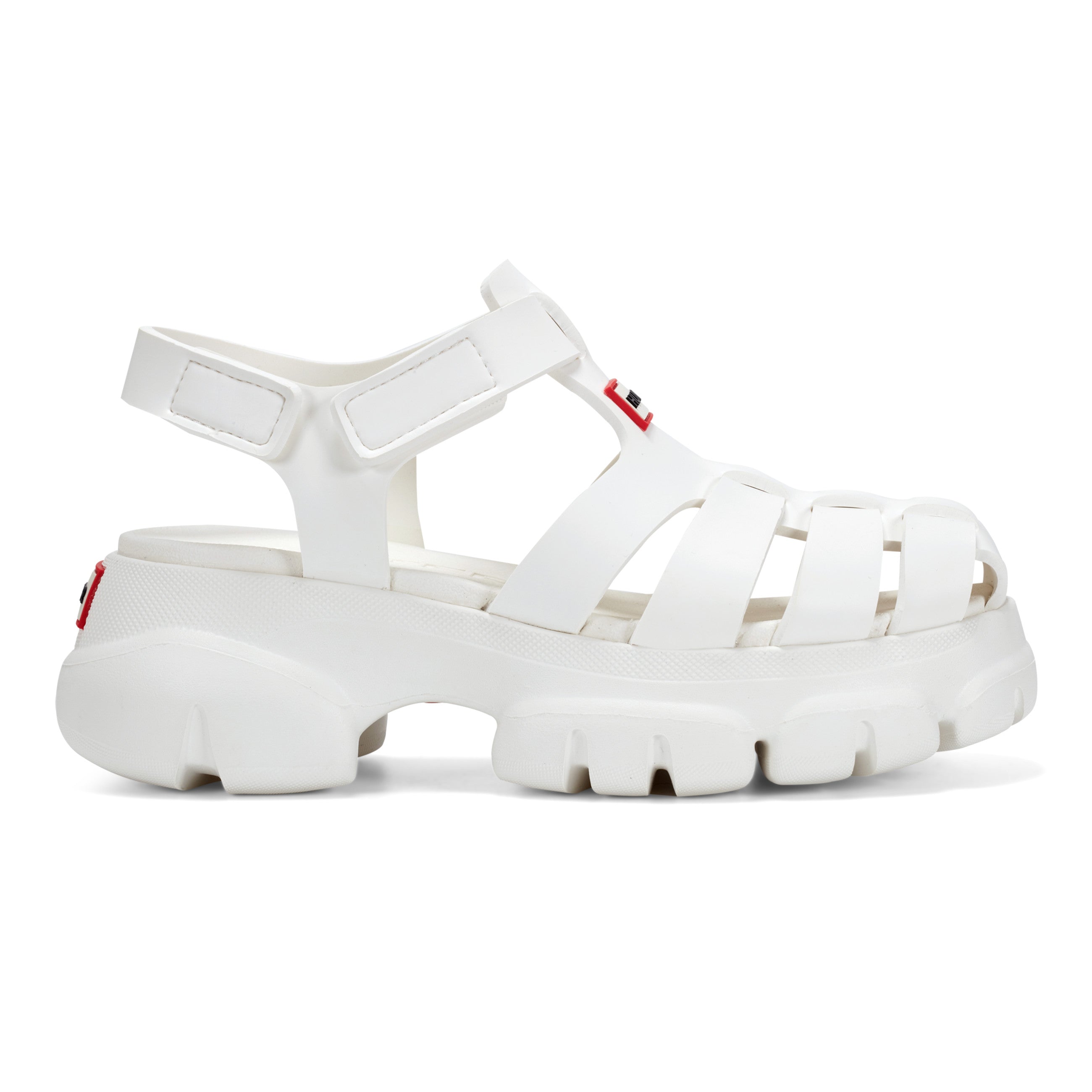 Women's Belah Closed Toe Casual Sandals White Hunter Boots