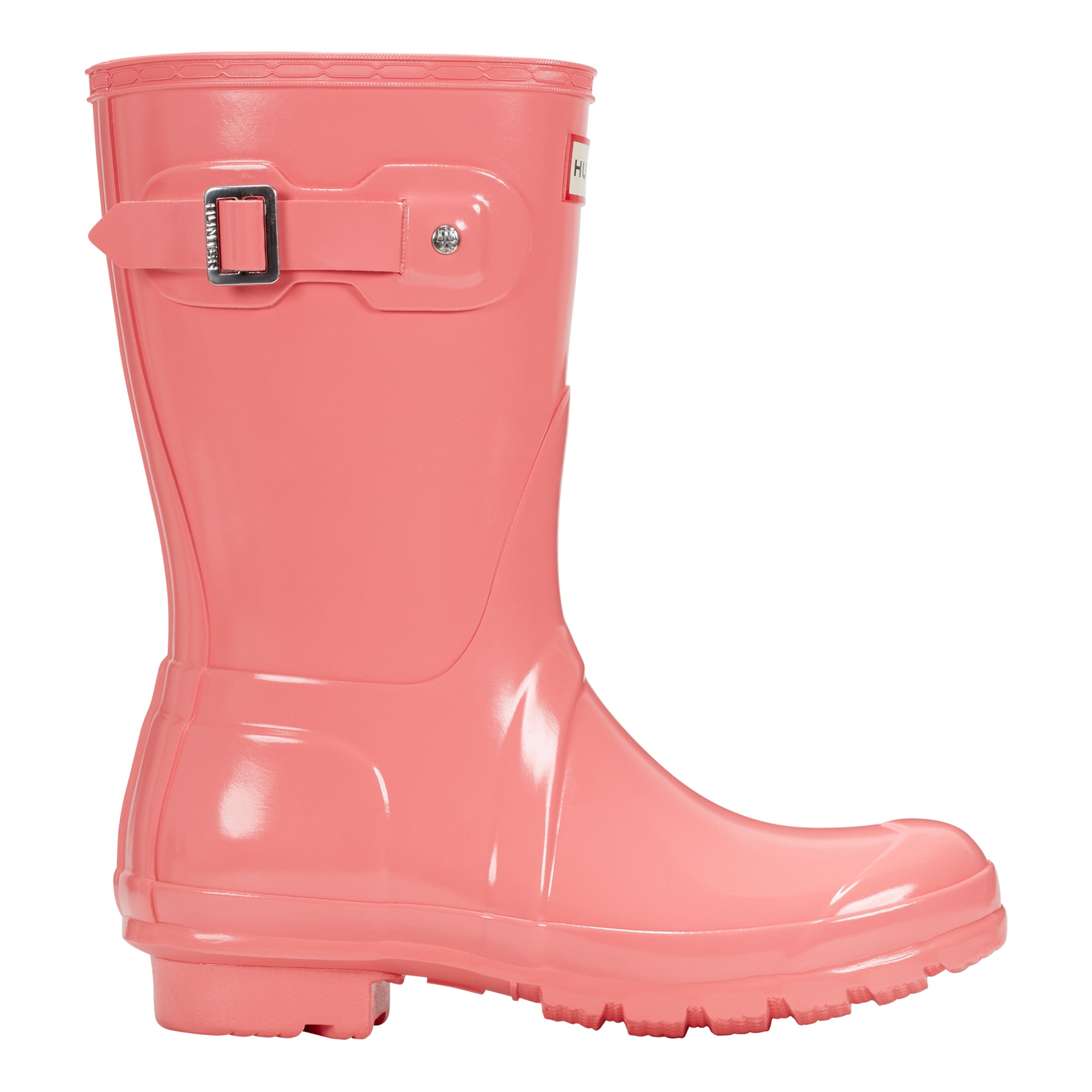 Women's Original Short Gloss Rain Boots Pink Hunter Boots
