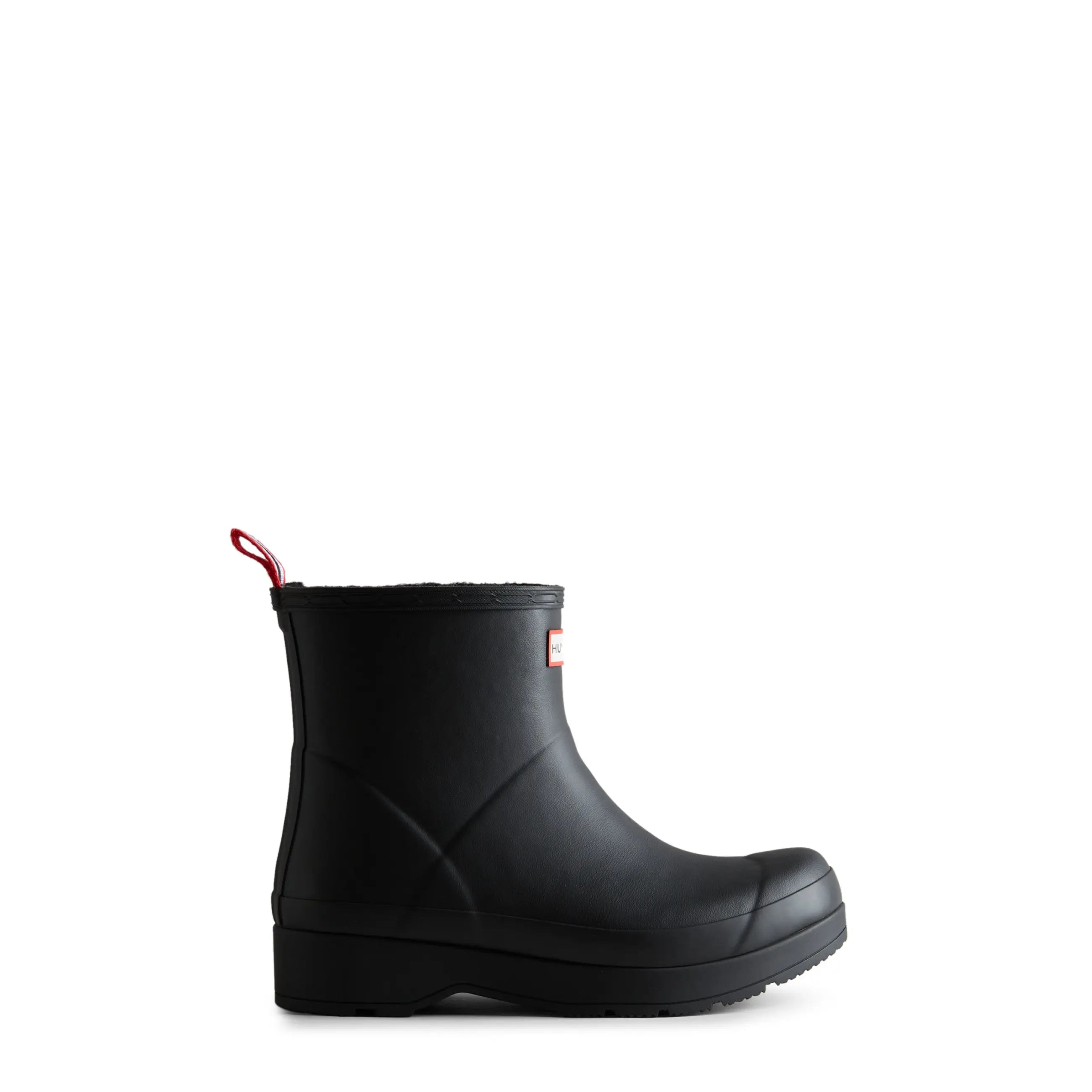 Men's PLAY™ Insulated Vegan Shearling Short Rain Boots - Hunter Boots Men's PLAY™ Insulated Vegan Shearling Short Rain Boots Black Hunter Boots Men's > Winter Footwear > Play Boots