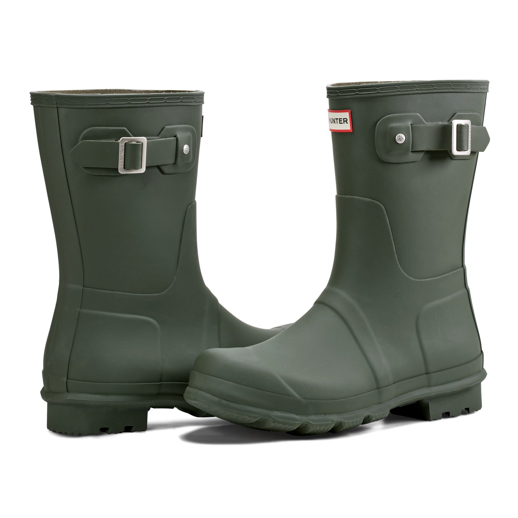 Hunter Boots | Men's Original Short Rain Boots 13 Dark Olive Hunter Boots | Men's Original Short Rain Boots 13 Dark Olive