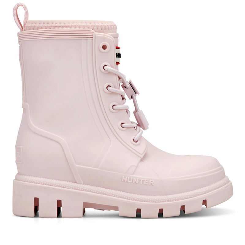 Little Kids Stamp Lace-Up Waterproof Ankle Boots