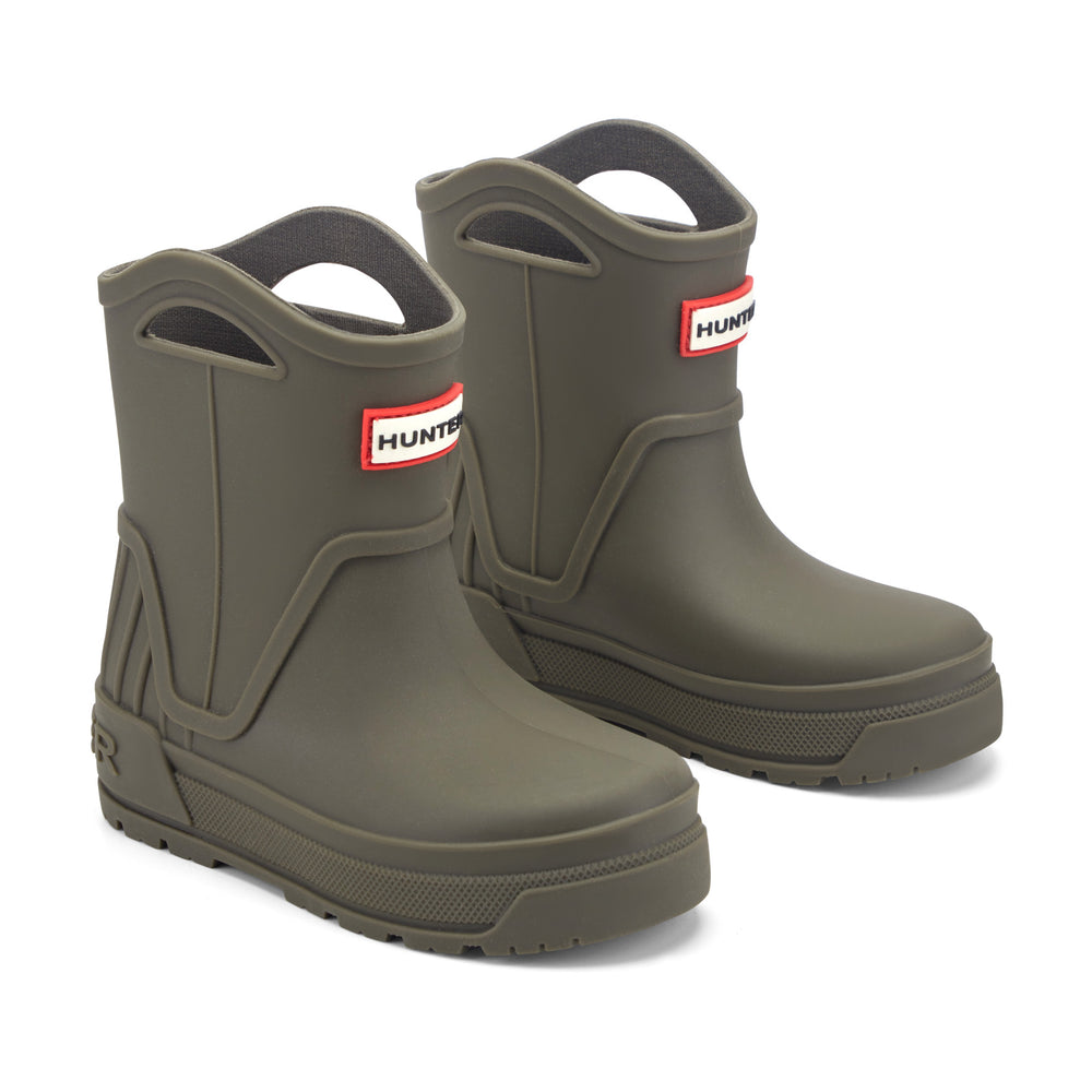 Little Kids Georgey Waterproof Rain Boots - Dark Green | Hunter Boots