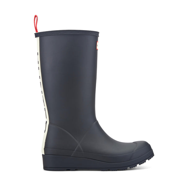 Women's PLAY™ Tall Logo Rain Boots - Black | Hunter Boots