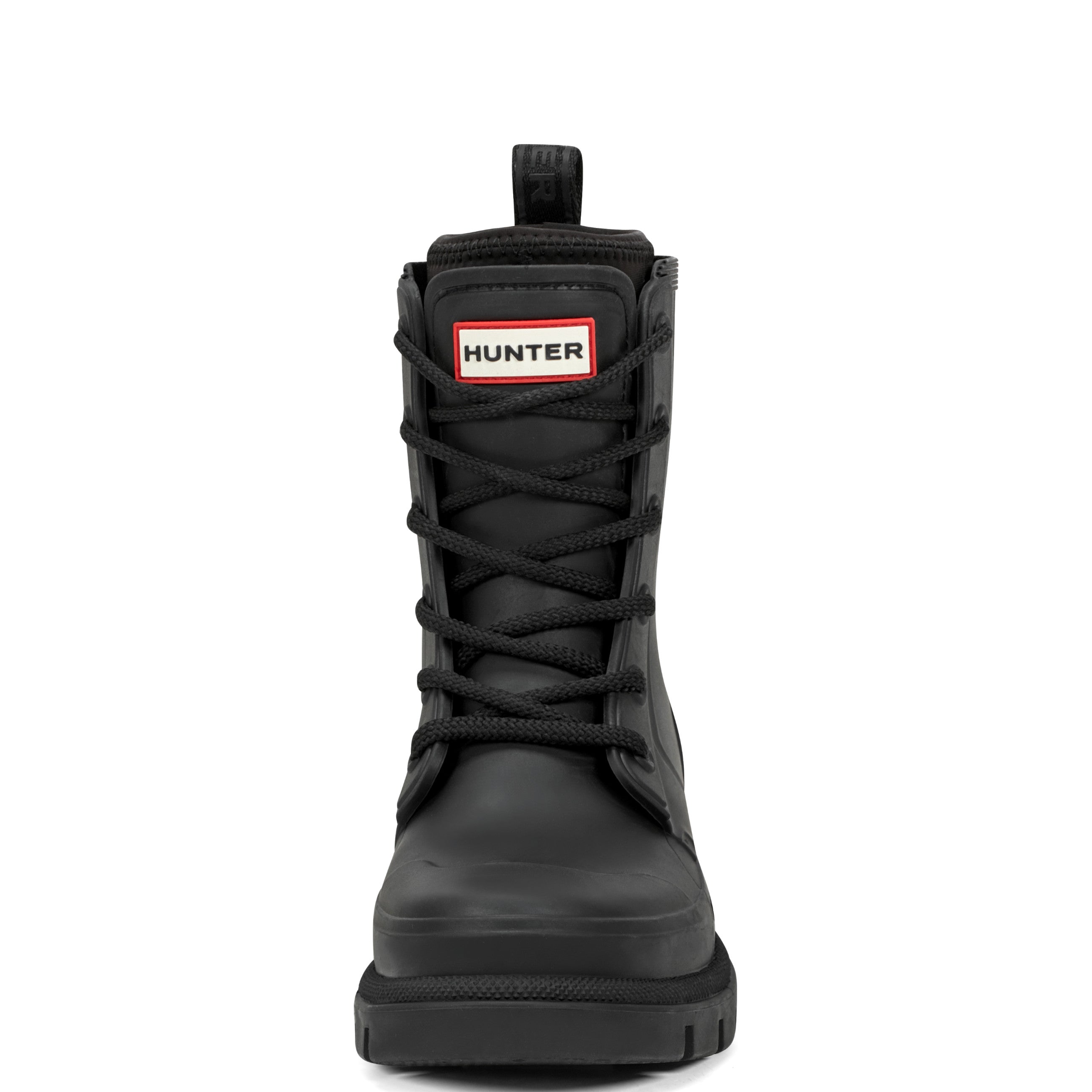 Women's Diana Waterproof Lace-Up Rain Boots Black Hunter Boots