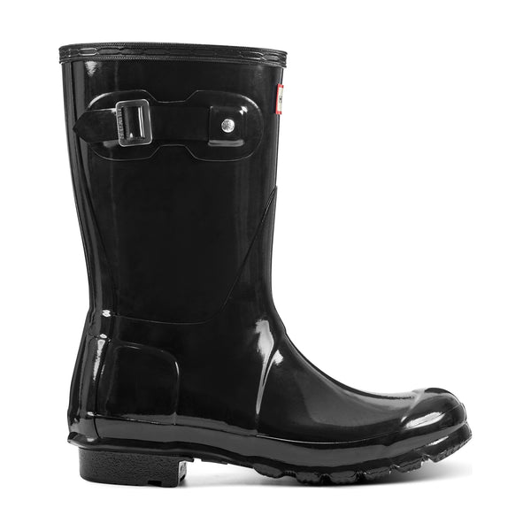 Women's Original Short Gloss Rain Boots - Black | Hunter Boots