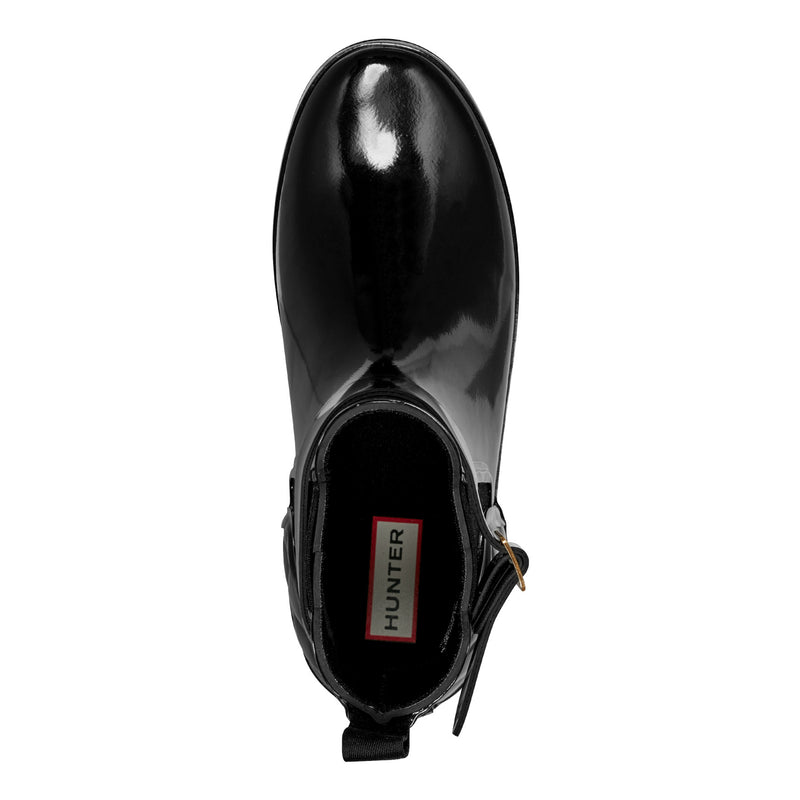 Women's Quilted Gloss Refined Slim Fit Chelsea Boots