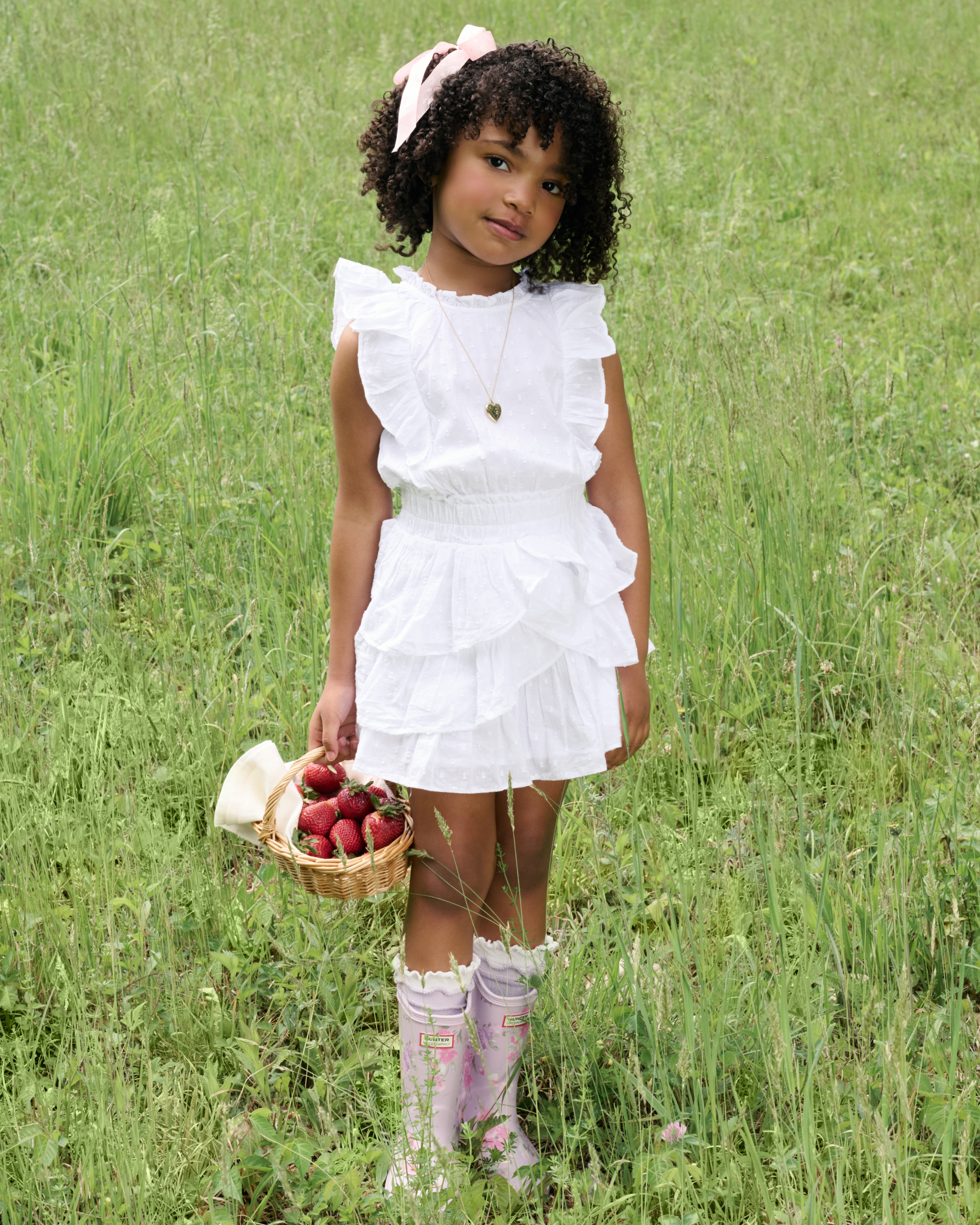 Hunter x LoveShackFancy floral rain boots collection for women and kids