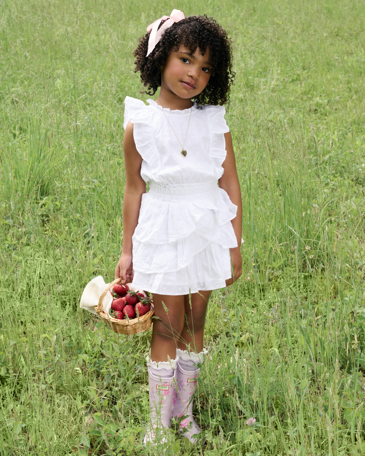 Hunter x LoveShackFancy floral rain boots collection for women and kids
