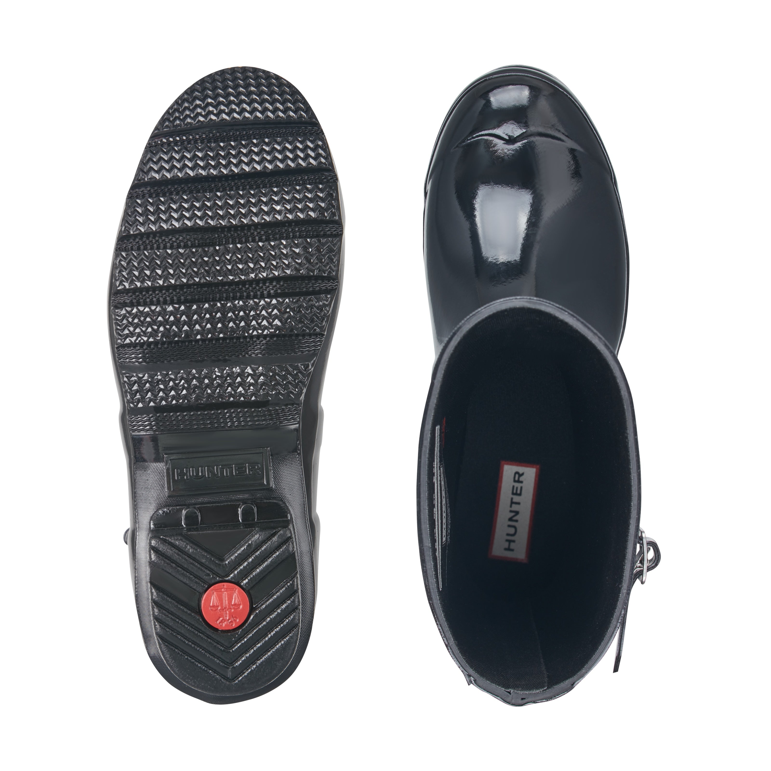 Women's Original Short Gloss Rain Boots - Black | Hunter Boots