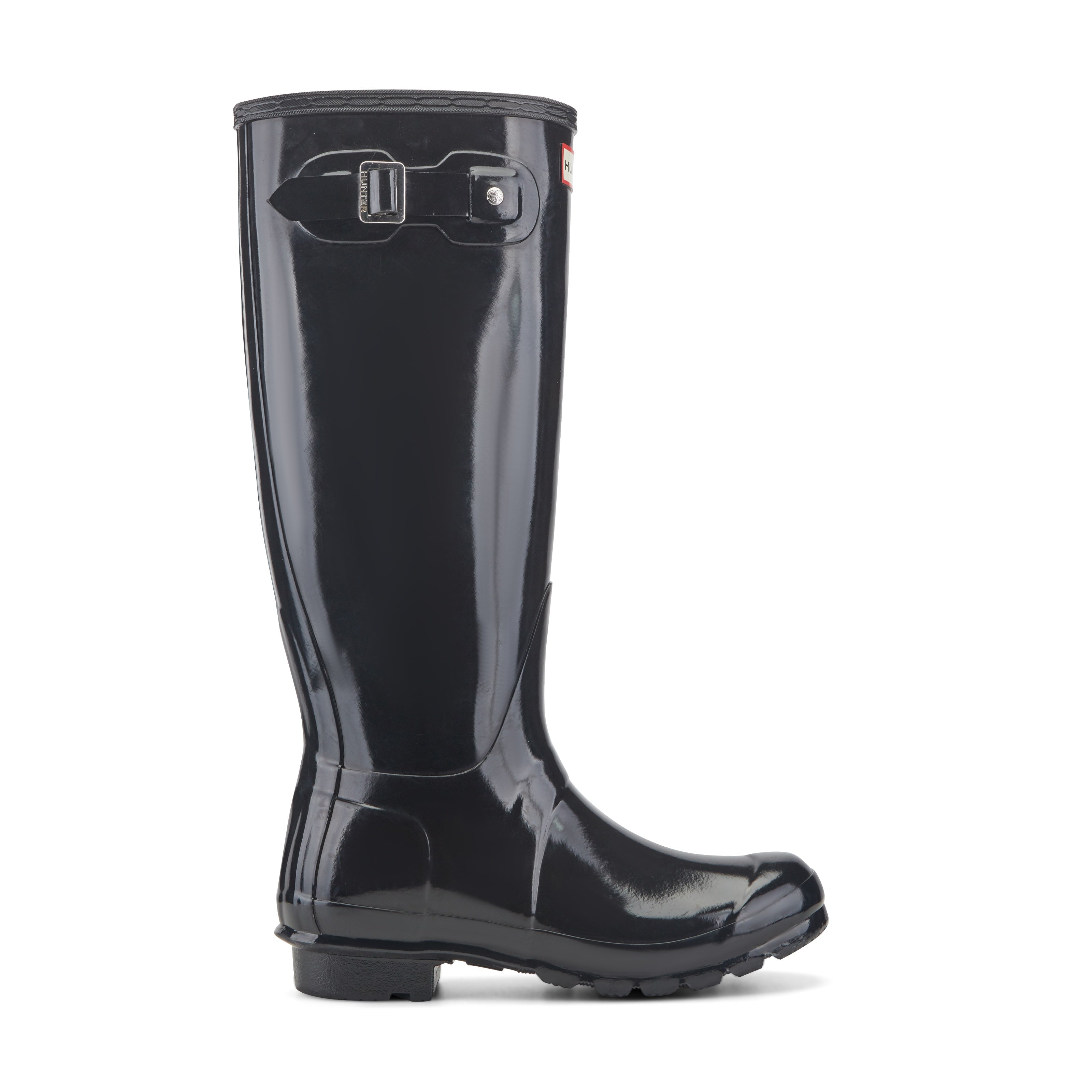 Women's Original Tall Gloss Rain Boots - Black Gloss | Hunter Boots