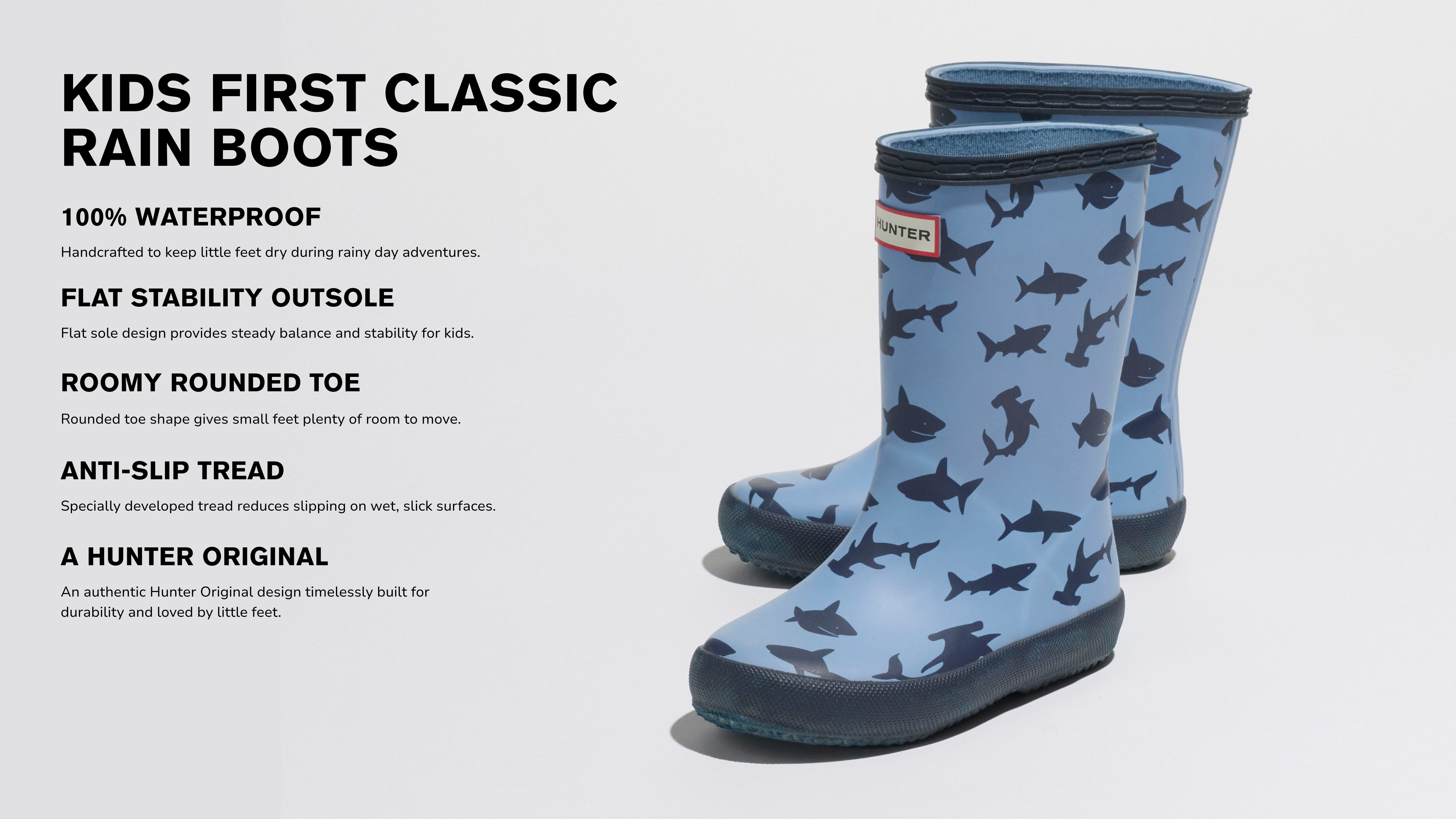 Kids First Classic Rain Boots - Navy | Hunter Boots
