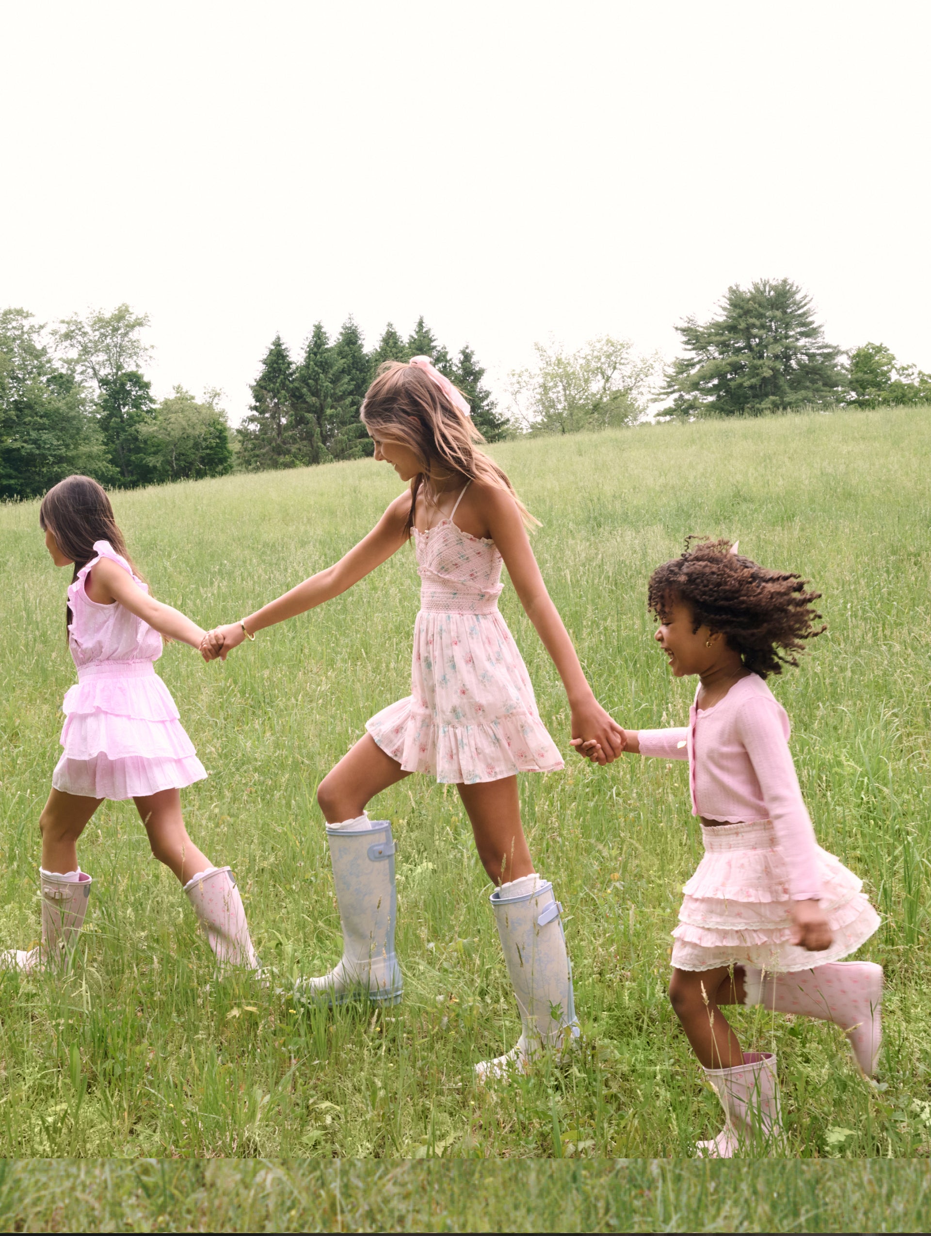 Hunter x LoveShackFancy kids’ floral rain boots collection