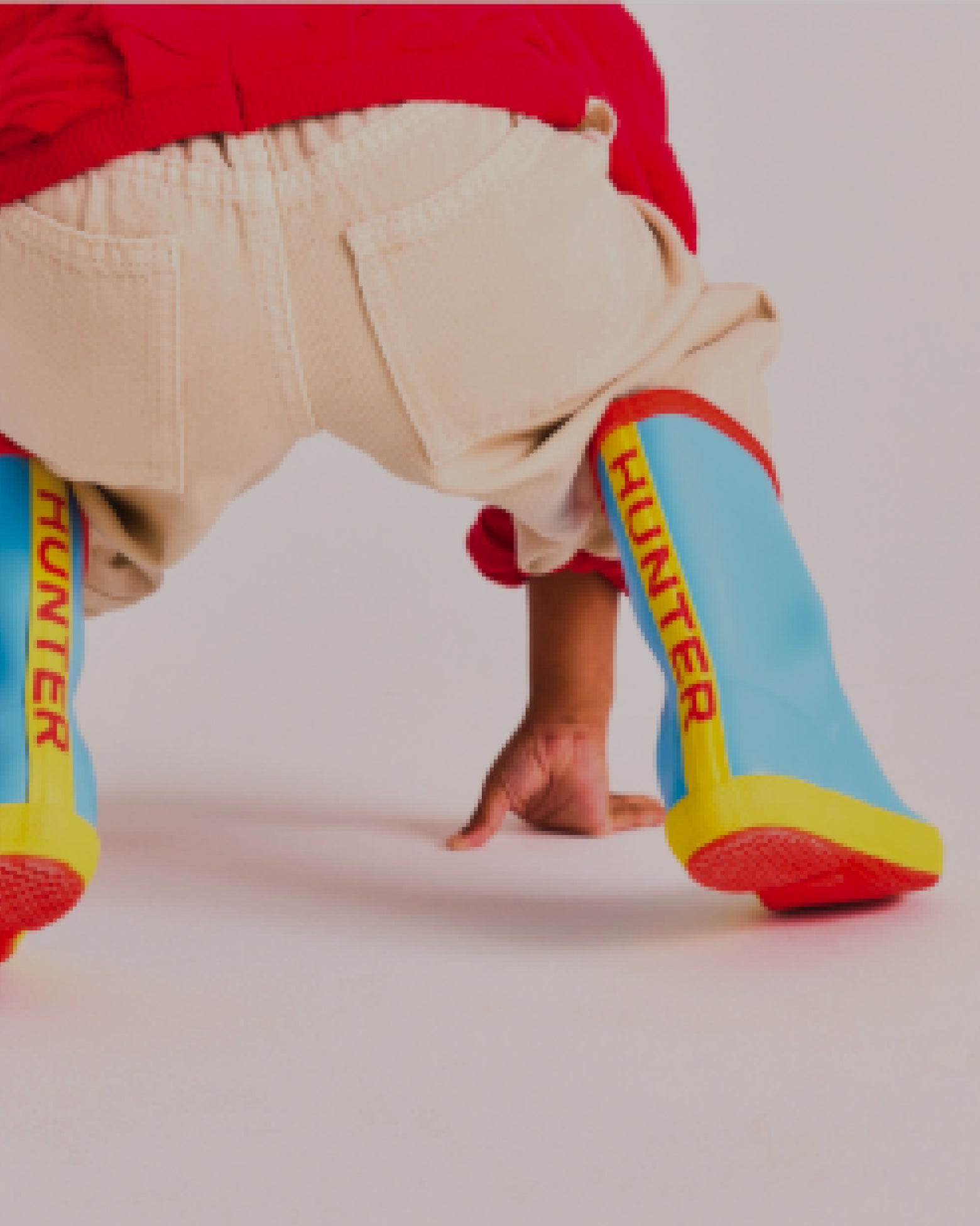 Kids’ First Logo Rain Boots in Aqua Flash