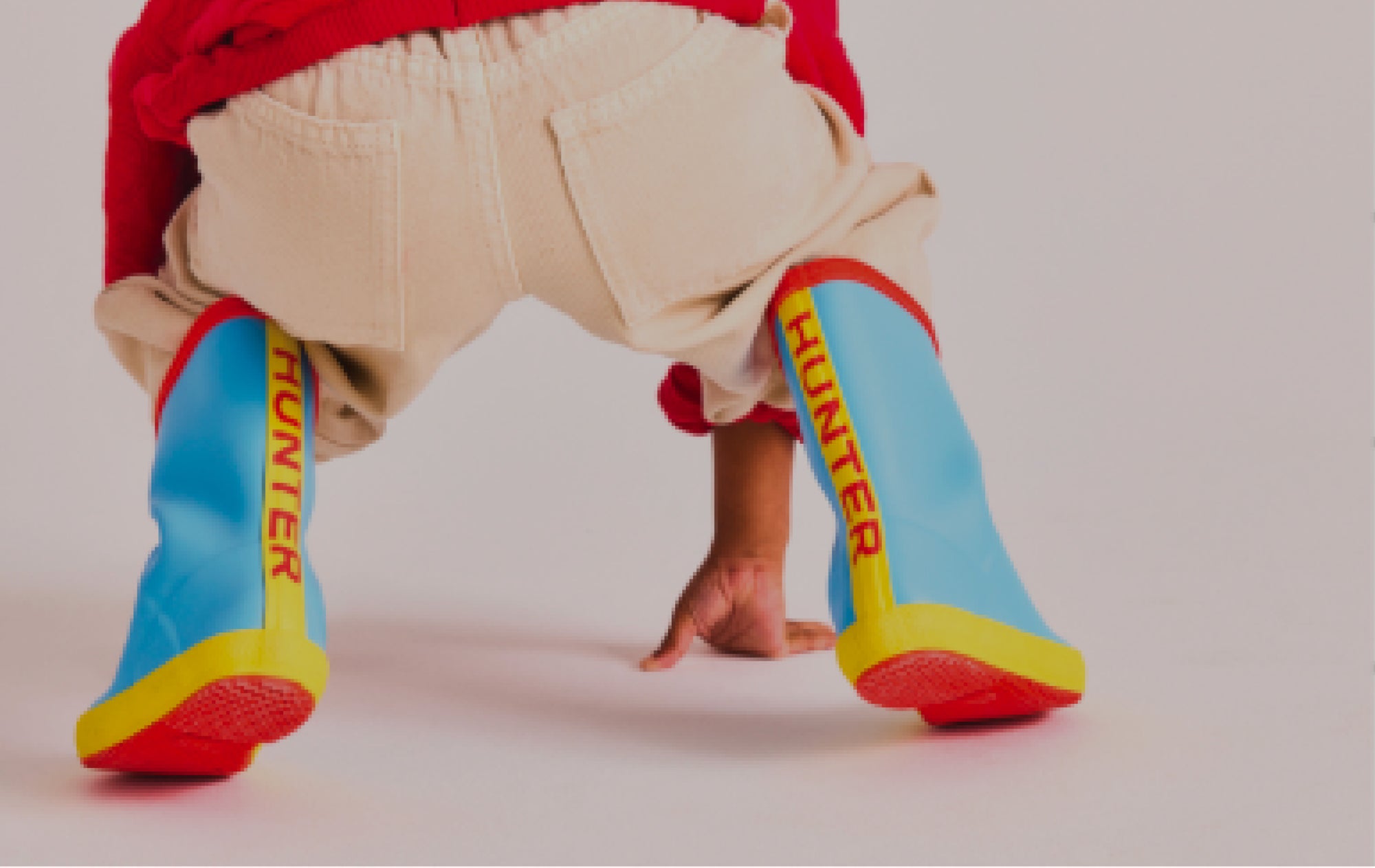 Kids’ First Logo Rain Boots in Aqua Flash