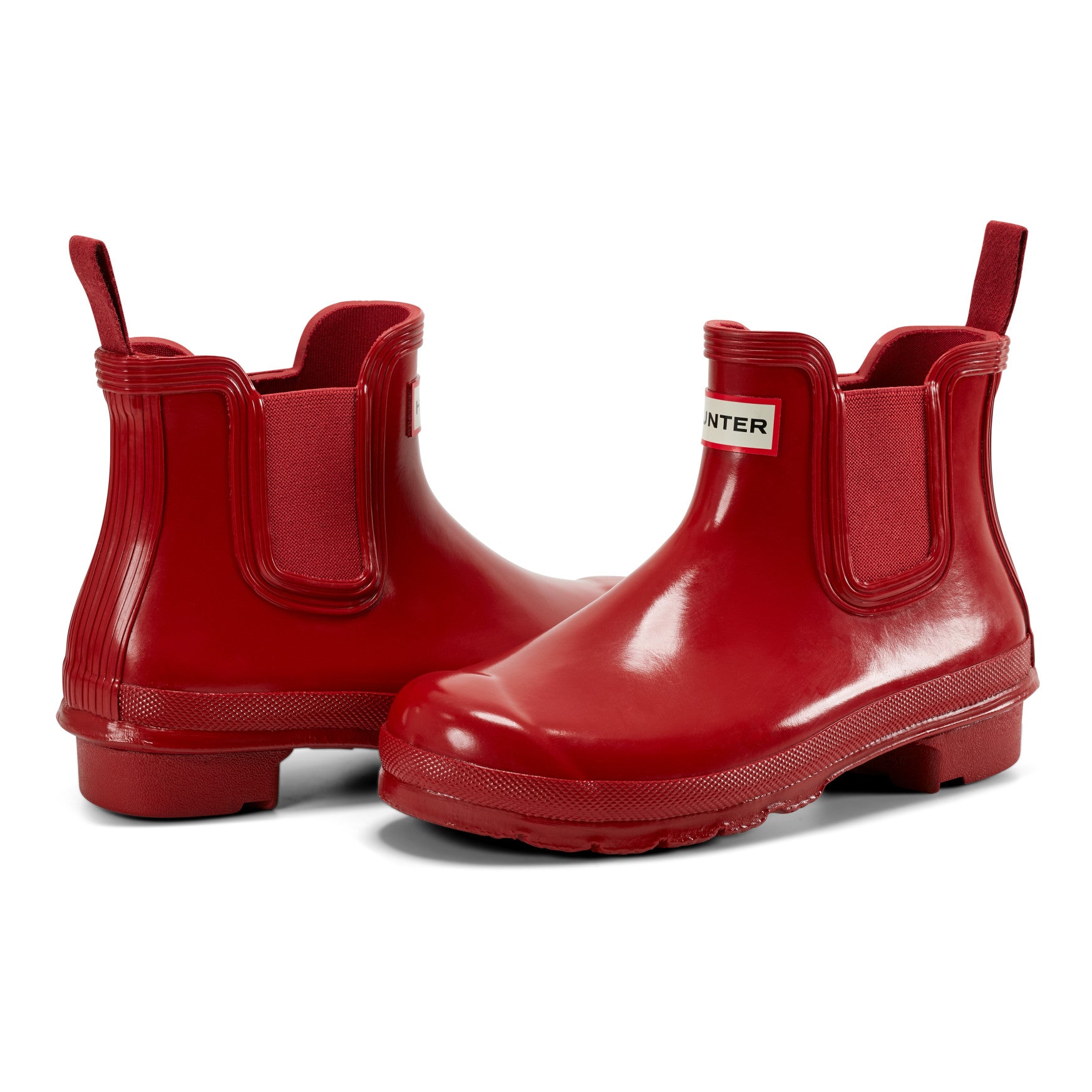 Women's Original Gloss Chelsea Boots - Military Red | Hunter Boots