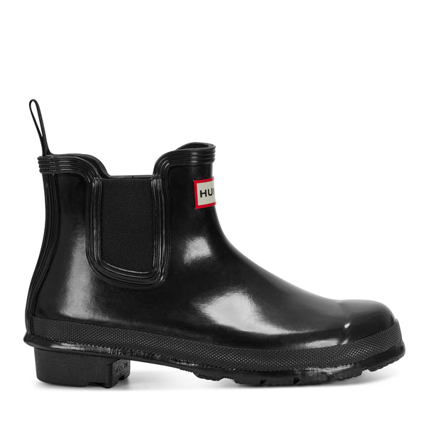 Women's Original Gloss Chelsea Boots - Black | Hunter Boots