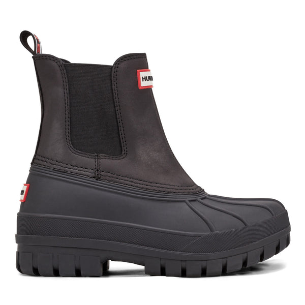Hunter Black Boots with Red Pull Tab Big kids main image 3