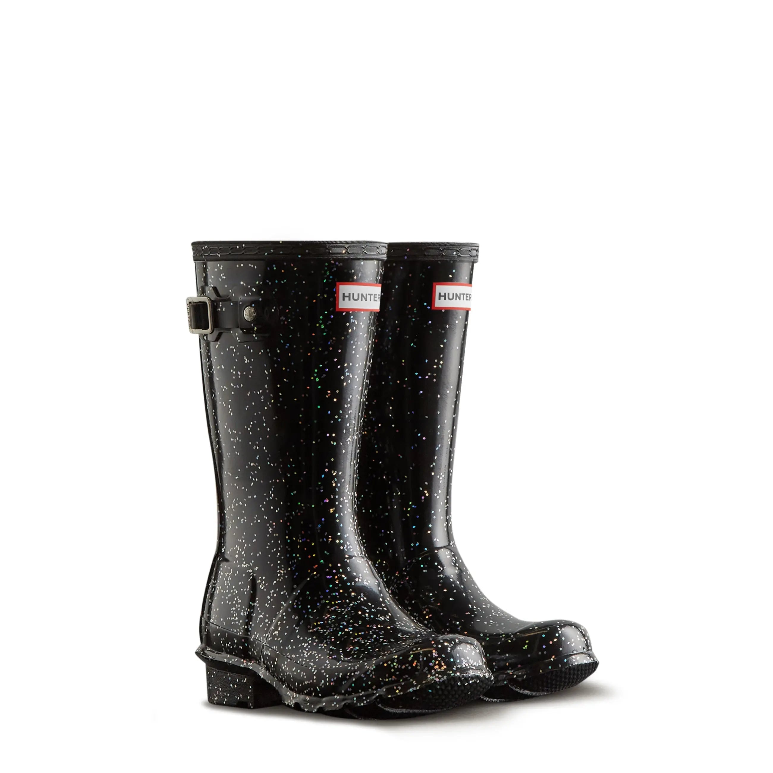 Big kids's Big Kids Original Giant Glitter Rain Boots Black