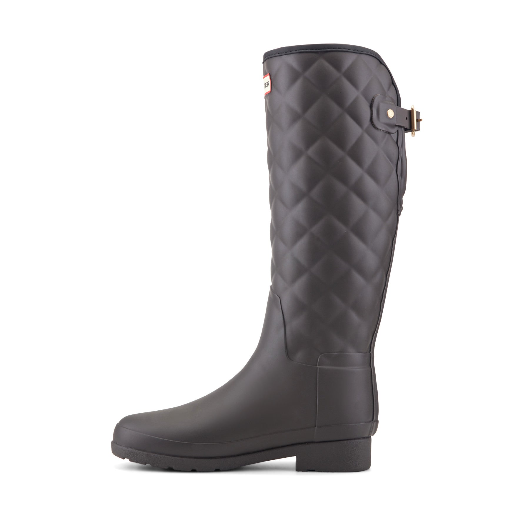 Women's Refined Adjustable Quilted Slim Fit Tall Rain Boots