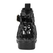 Women's Quilted Gloss Refined Slim Fit Chelsea Boots