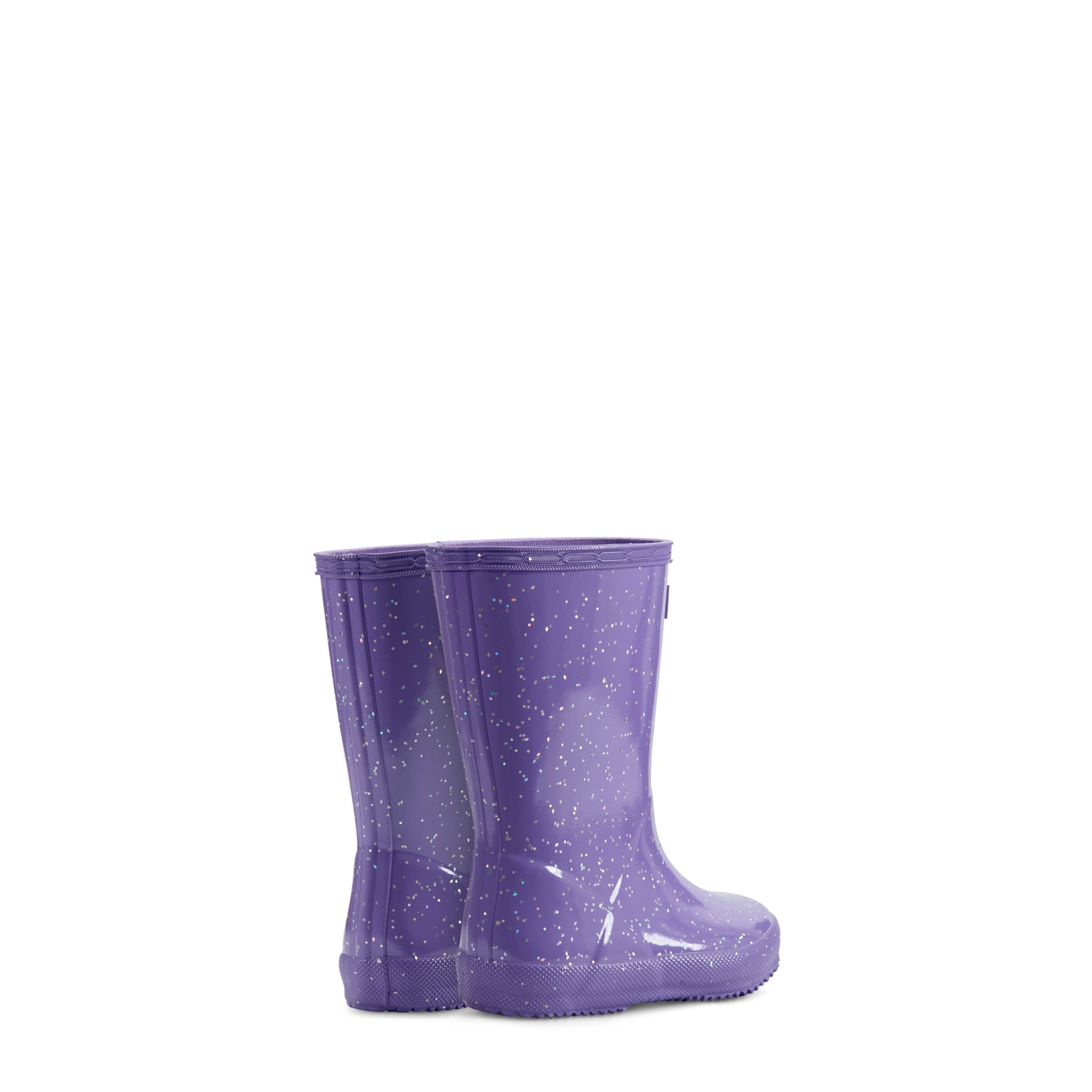 Little kids's Kids First Giant Glitter Rain Boots Purple
