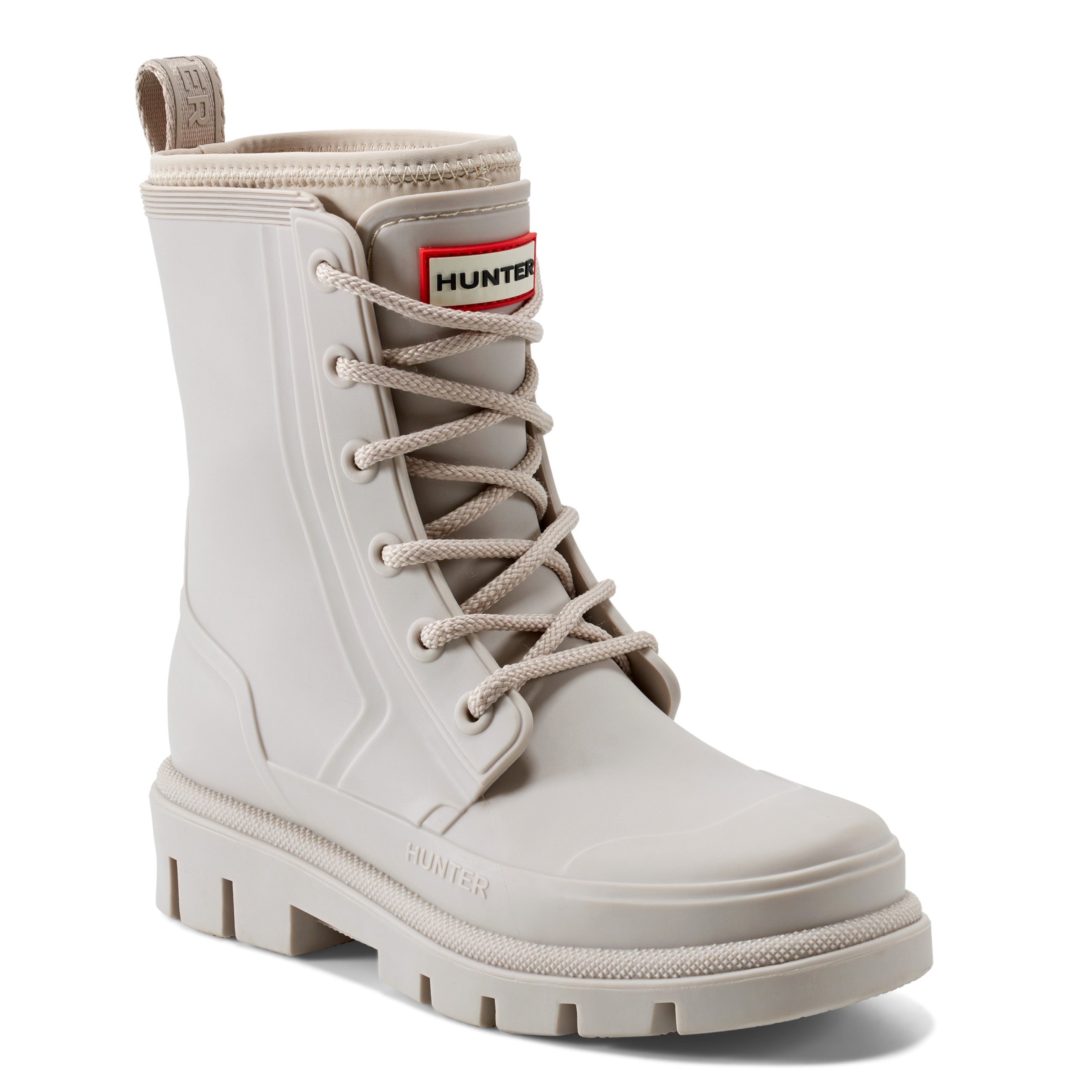 Women's Diana Waterproof Lace-Up Rain Boots Brown Hunter Boots