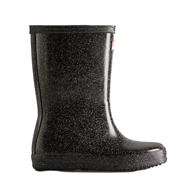 HUNTER Starcloud Glitter shops Tall Rain BOOT Black original kid fin Size US 5B/6G