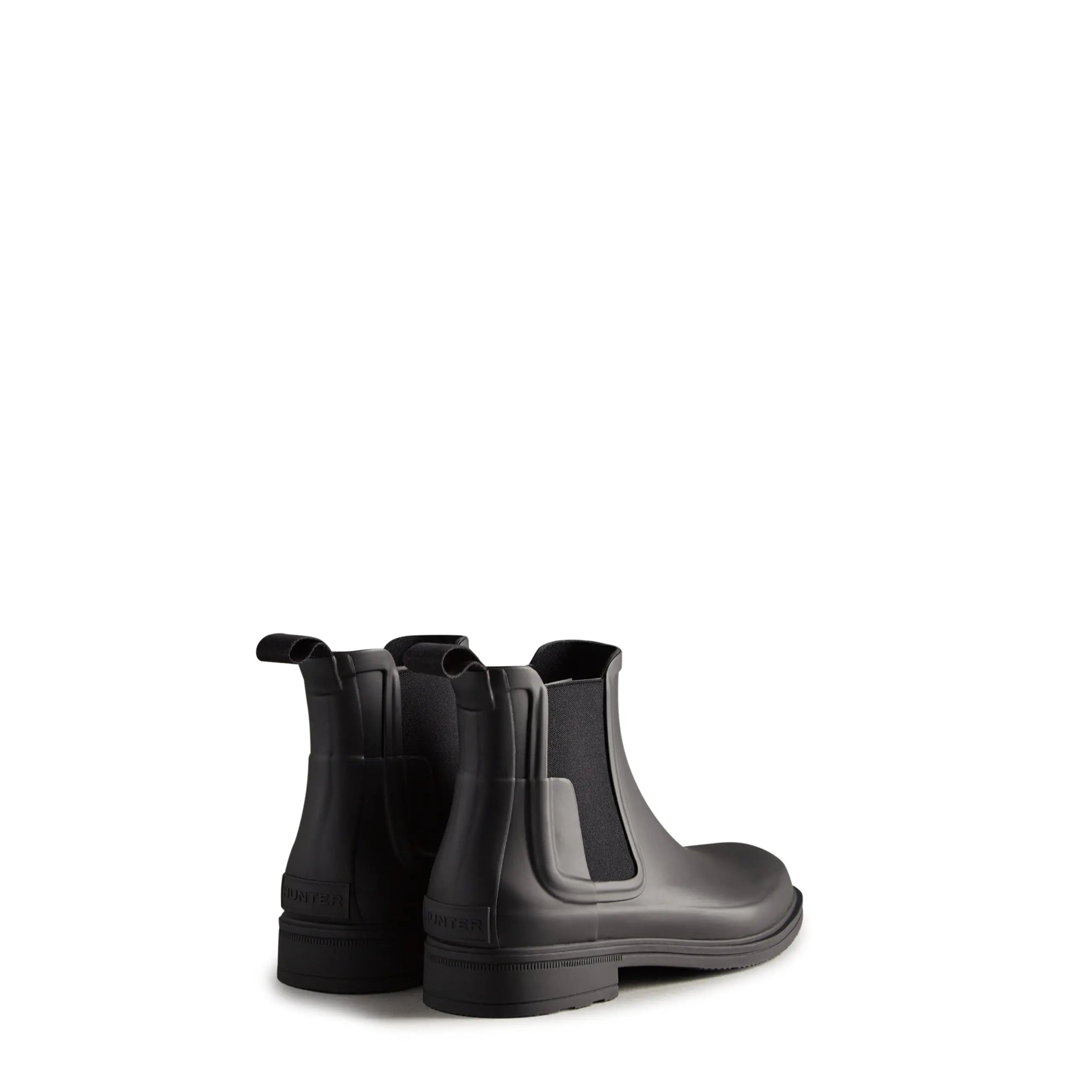 Men's Refined Slim Fit Chelsea Boots Black Hunter Boots