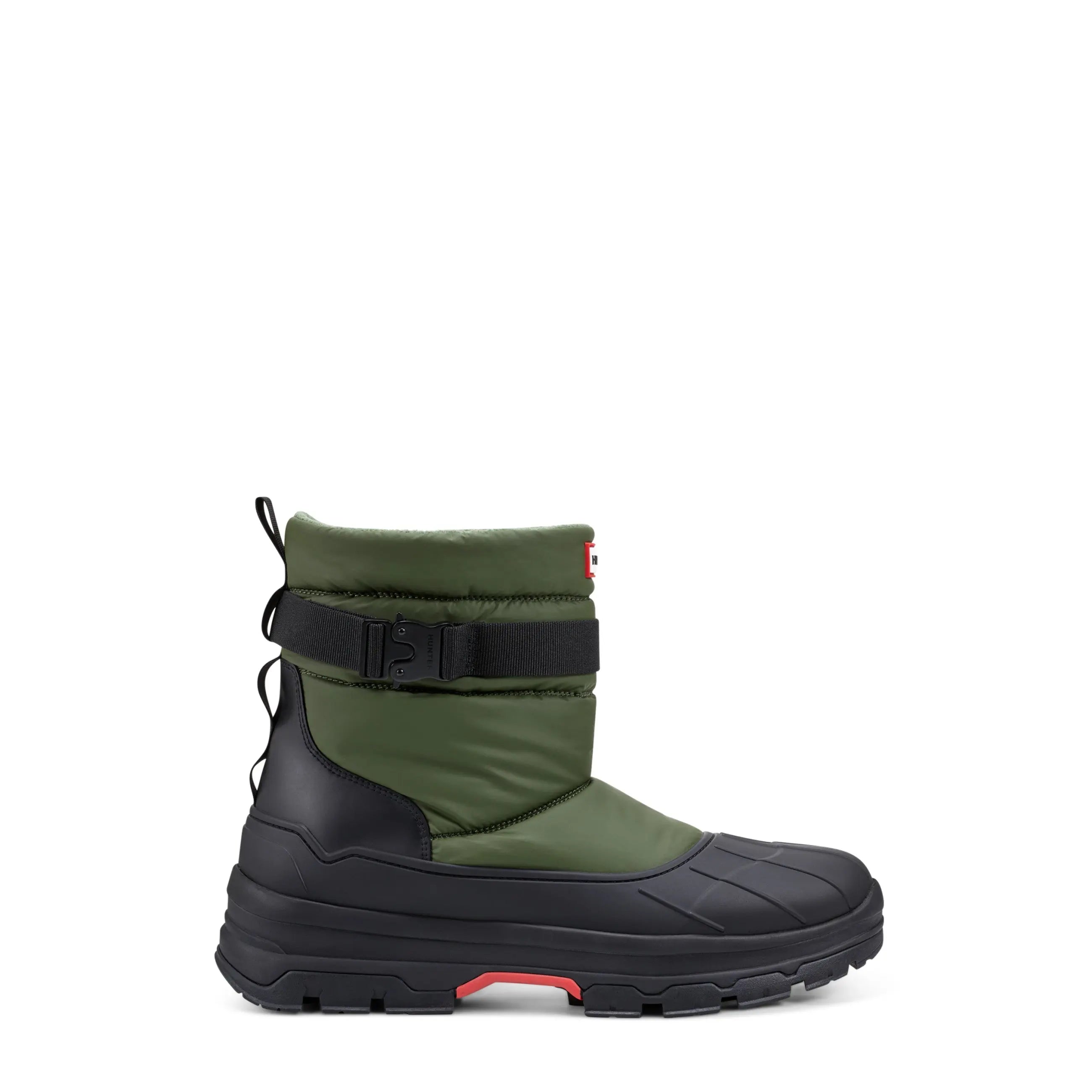 Men's Short Buckle Snow Boots - Hunter Boots Men's Short Buckle Snow Boots Flexing Green/Black Hunter Boots Men's > Winter Footwear > Snow Boots