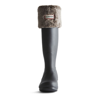 Unisex Faux Fur Tall Boot Sock