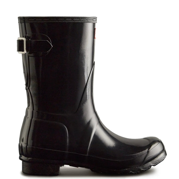 HUNTER Original Short Back Adjustable Rain Boot, on sale BLACK GRAY, Size 8, NWT