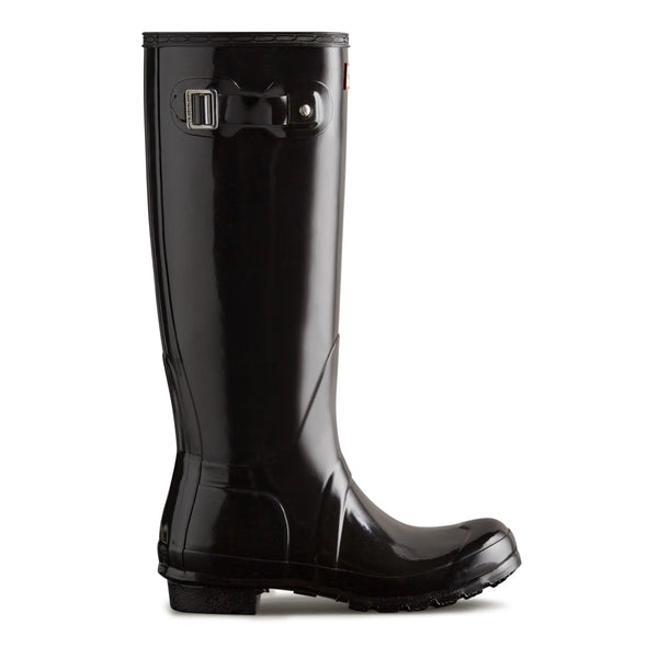 Hunter Women s Original Tall Gloss Rain Boots Black