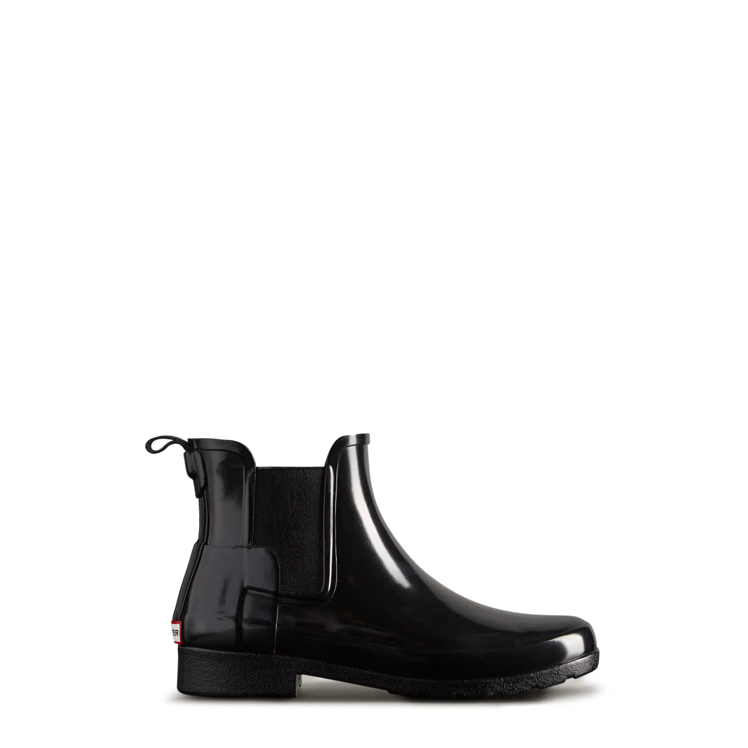 Women's Refined Slim Fit Gloss Chelsea Boots - Black | Hunter Boots Women's Refined Slim Fit Gloss Chelsea Boots - Black | Hunter Boots